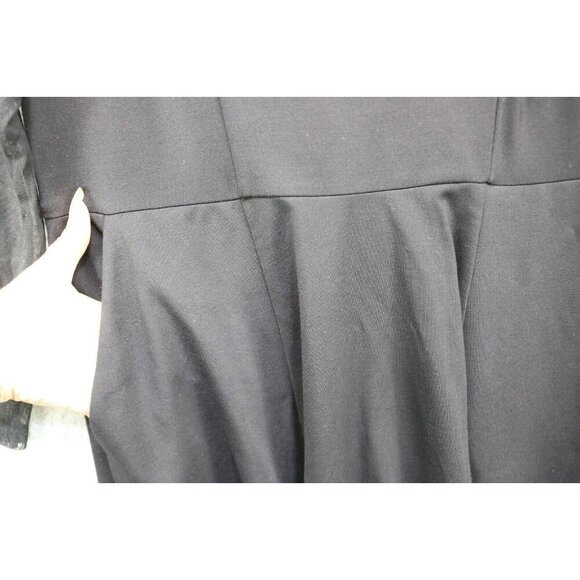 Torrid Black Mesh Empire Waist Dress-Size 14-Whimsigoth-Witchy-Goth-Pockets - Picture 7 of 16